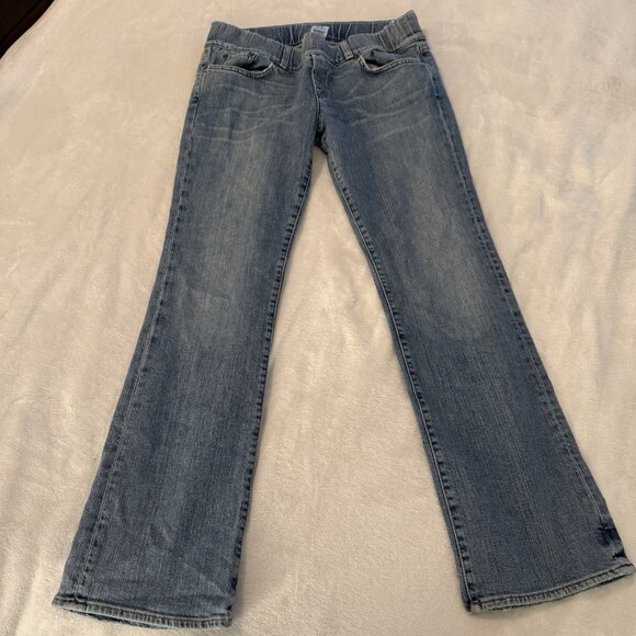 LUCKY BRAND Jeans Women’s Size Small Maternity Pull On Bootcut/Flare Leg Jeans - Picture 1 of 9